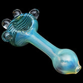 The "Spiral Marble Head" Glass Spoon Pipe